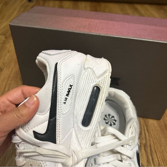 NIKE Air Max white black lace up shoes sneakers women’s 7 - Picture 7 of 10